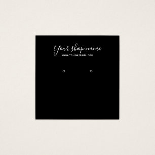 Modernes, schlichtes schwarzes Ohrring-Display