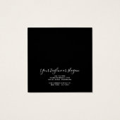 Modernes, schlichtes schwarzes Ohrring-Display (Rückseite)