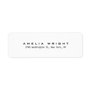 Modernes schlichtes schwarzes u. weißes