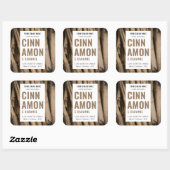 Modernes, schlichtes Sofas-Quadrat-Label mit Foto Quadratischer Aufkleber (Blatt)