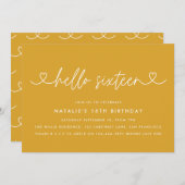 Modernes, schlichtes und elegantes Drehbuch zum 16 (Vorne/Hinten)