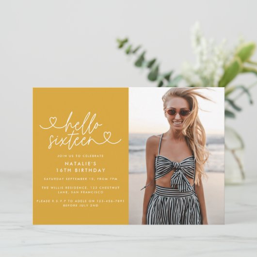 Modernes, schlichtes und elegantes Drehbuch zum 16 (Stehend Vorderseite)