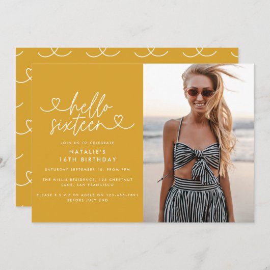 Modernes, schlichtes und elegantes Drehbuch zum 16 (Vorne/Hinten)