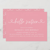 Modernes, schlichtes und elegantes Drehbuch zum 16 (Vorne/Hinten)