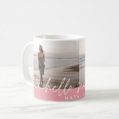 Modernes, schlichtes und elegantes Drehbuch zum 16 Kaffeetasse (Vorderseite Links)