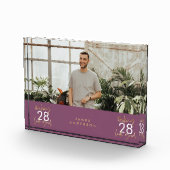 Modernes, schlichtes und elegantes Drehfoto zum Ge Fotoblock (Rechts)