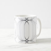 Modernes, schlichtes und elegantes Muster Kaffeetasse (VorderseiteRechts)