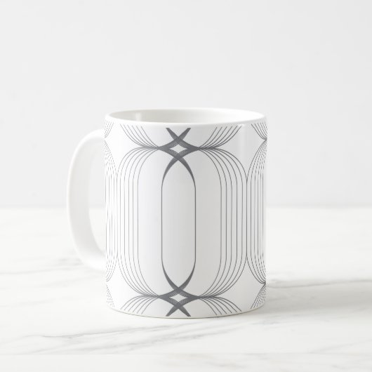 Modernes, schlichtes und elegantes Muster Kaffeetasse (Vorderseite Links)