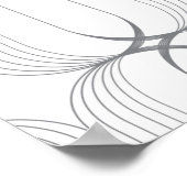 Modernes, schlichtes und elegantes Muster Poster (Ecke)