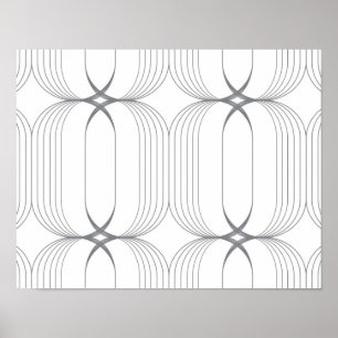 Modernes, schlichtes und elegantes Muster Poster