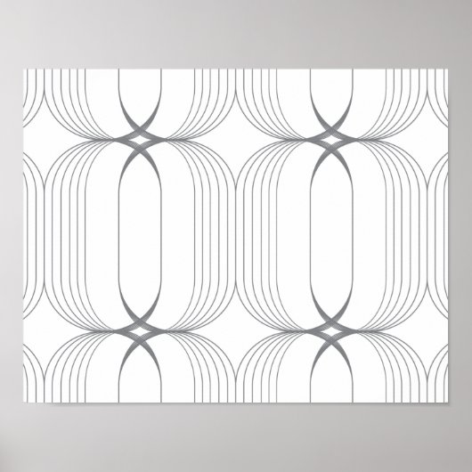 Modernes, schlichtes und elegantes Muster Poster (Vorne)