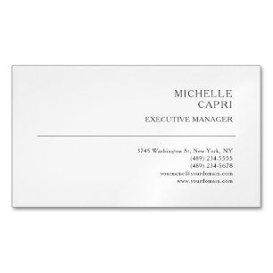 Modernes, Schlichtes und Minimalistisches Ambiente Magnetische Visitenkarte