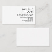 Modernes, Schlichtes und Minimalistisches Ambiente Visitenkarte (Vorne/Hinten)