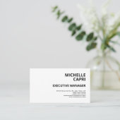 Modernes, Schlichtes und Minimalistisches Ambiente Visitenkarte (Stehend Vorderseite)