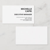 Modernes, Schlichtes und Minimalistisches Ambiente Visitenkarte (Vorne/Hinten)