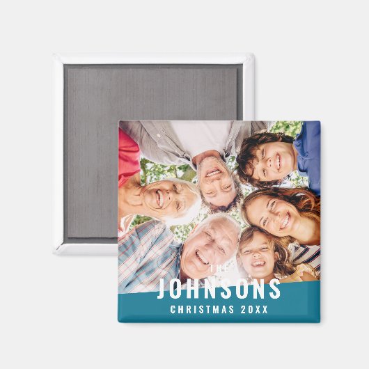 Modernes, schlichtes und modernes Foto Magnet (Vorderseite/Rückseite)