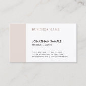 Modernes, Schlichtes und stilvolles, sauberes Desi Visitenkarte (Vorderseite)