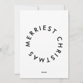 Modernes schlichtes Weihnachtsgrüßen im Foto Feiertagskarte (Rückseite)