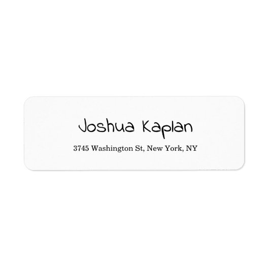 Modernes, schlichtes Weiß Minimalistisch Beruflich (Vorne)