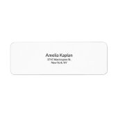 Modernes Schlichtes Weiß Minimalistisch Beruflich (Vorne)