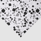 Modernes schlichtes weißes Terrazzo Seidenpapier (Ausschnitt)