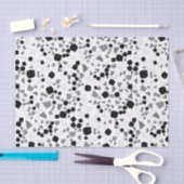 Modernes schlichtes weißes Terrazzo Seidenpapier (Handwerk)