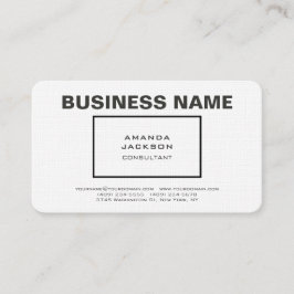 Modernes, Schlichtes, zeitgenössisches Minimalisti Visitenkarte