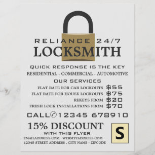 Modernes Schloss, Schlosserwerb-Flyer Flyer