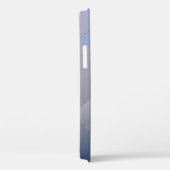 Modernes schmales Schachbrettmetall Blau Case-Mate iPhone Hülle (Rückseite / Rechts)