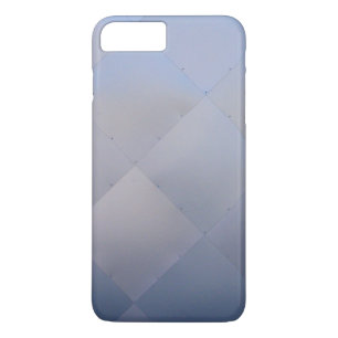 Modernes schmales Schachbrettmetall Blau Case-Mate iPhone Hülle