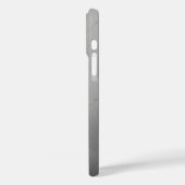 Modernes schmales Scheckmetall Grau Case-Mate iPhone Hülle (Rückseite / Links)