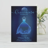 Modernes Schmetterlingskleid für Mitternacht, tiar Einladung (Stehend Vorderseite)