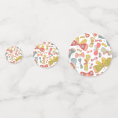 Modernes Schmetterlingsmuster Konfetti (Rückseiten)