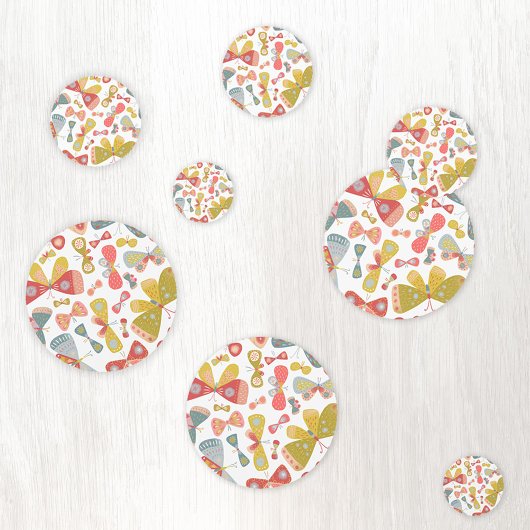 Modernes Schmetterlingsmuster Konfetti