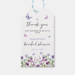 Modernes Schmetterlingszeichen Brautparty Begrüßun Geschenkanhänger