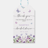 Modernes Schmetterlingszeichen Brautparty Begrüßun Geschenkanhänger (Vorderseite)