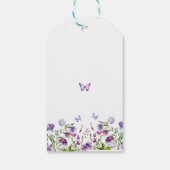 Modernes Schmetterlingszeichen Brautparty Begrüßun Geschenkanhänger (Rückseite)