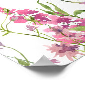 Modernes Schmetterlingszeichen Brautparty Begrüßun Poster (Ecke)