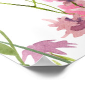 Modernes Schmetterlingszeichen Brautparty Begrüßun Poster (Ecke)