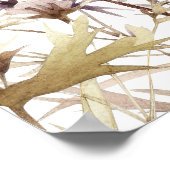 Modernes Schmetterlingszeichen Brautparty Begrüßun Poster (Ecke)