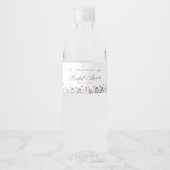 Modernes Schmetterlingszeichen Brautparty Begrüßun Wasserflaschenetikett (Vorderseite)