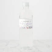 Modernes Schmetterlingszeichen Brautparty Begrüßun Wasserflaschenetikett (Vorderseite)