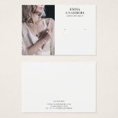 Modernes Schmuckdesigner-Foto (Vorne & Hinten)