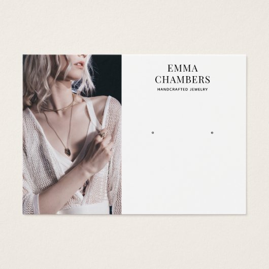 Modernes Schmuckdesigner-Foto (Vorderseite)