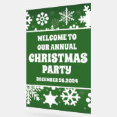 Modernes Schneeflocken Grün Weihnachtsgebäck Willk Acrylschild (Winkel)