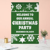 Modernes Schneeflocken Grün Weihnachtsgebäck Willk Acrylschild (Hochzeit)