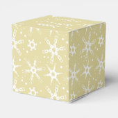 Modernes Schneeflocken Personalisiert Gefallen Ges Geschenkschachtel (Rückseite)