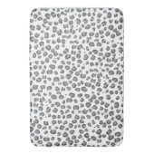 Modernes Schneeleopard-Muster für Tierdrucke Badematte (Vorderseite Vertikal)