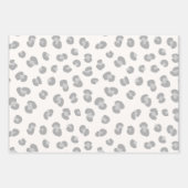 Modernes Schneeleopard-Muster Geschenkpapier Set (Vorderseite 2)