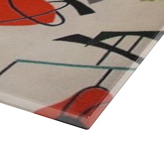 Modernes Schneideboard für Atomwerkstoffe Mitte de Schneidebrett (Ecke)